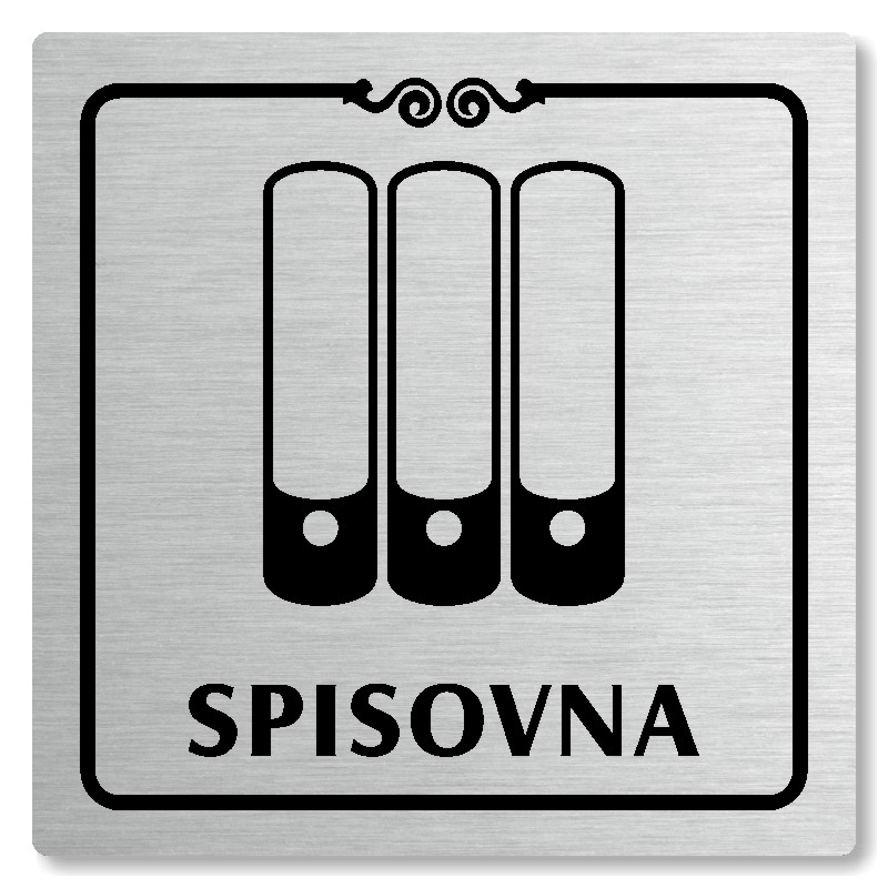 Spisovna, 118x118mm, stříbrná, Texas